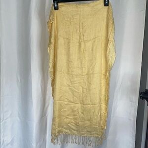Isa & Stef Inc Scarf Shaw Fringe Tassel Hem Sheer Light Weight